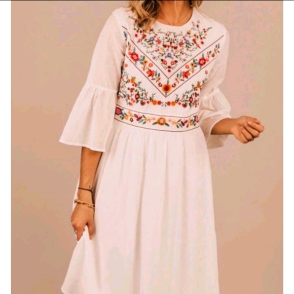 Roolee Dresses & Skirts - NWOT roolee embroidered midi dress